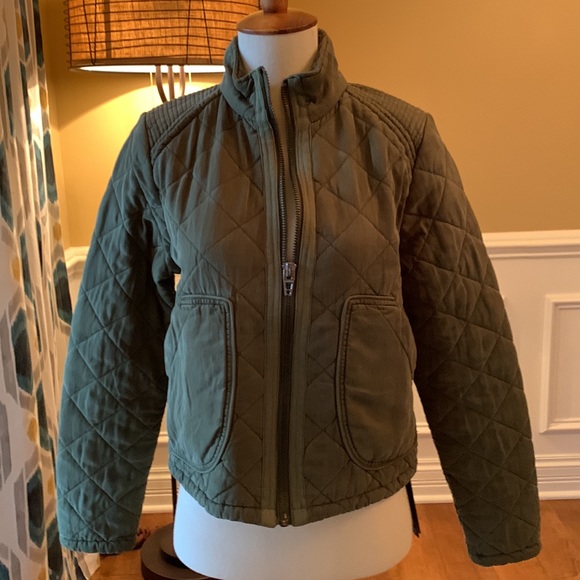 [BlankNyC} Cropped Olive Zip Front Jacket - Picture 14 of 14